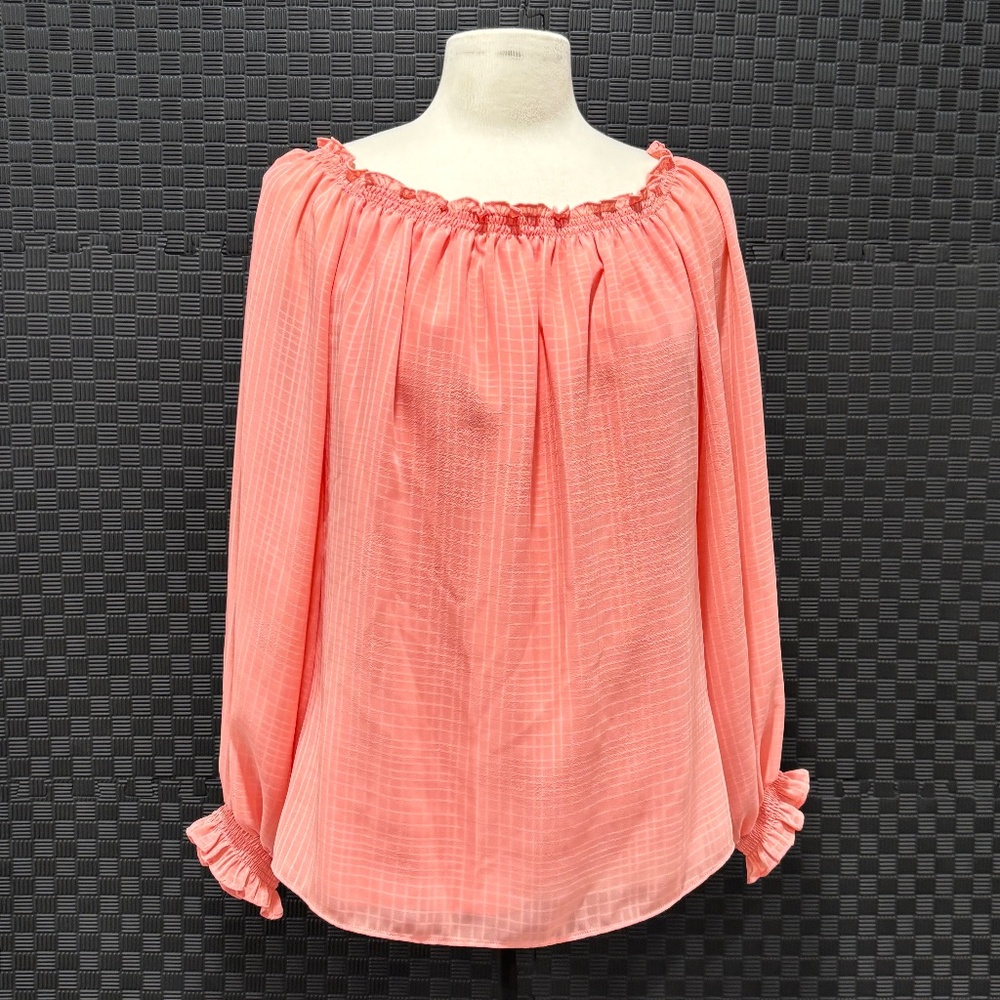 WHBM Off-The-Shoulder Smocked Blouse